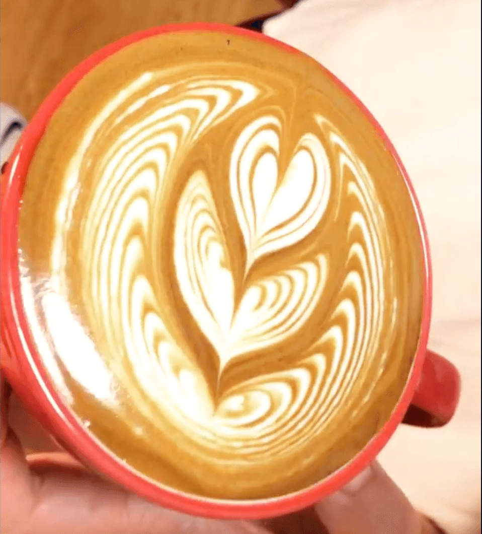 Quick Heart Pattern Latte Coffee Art | TeaCoffeeCup